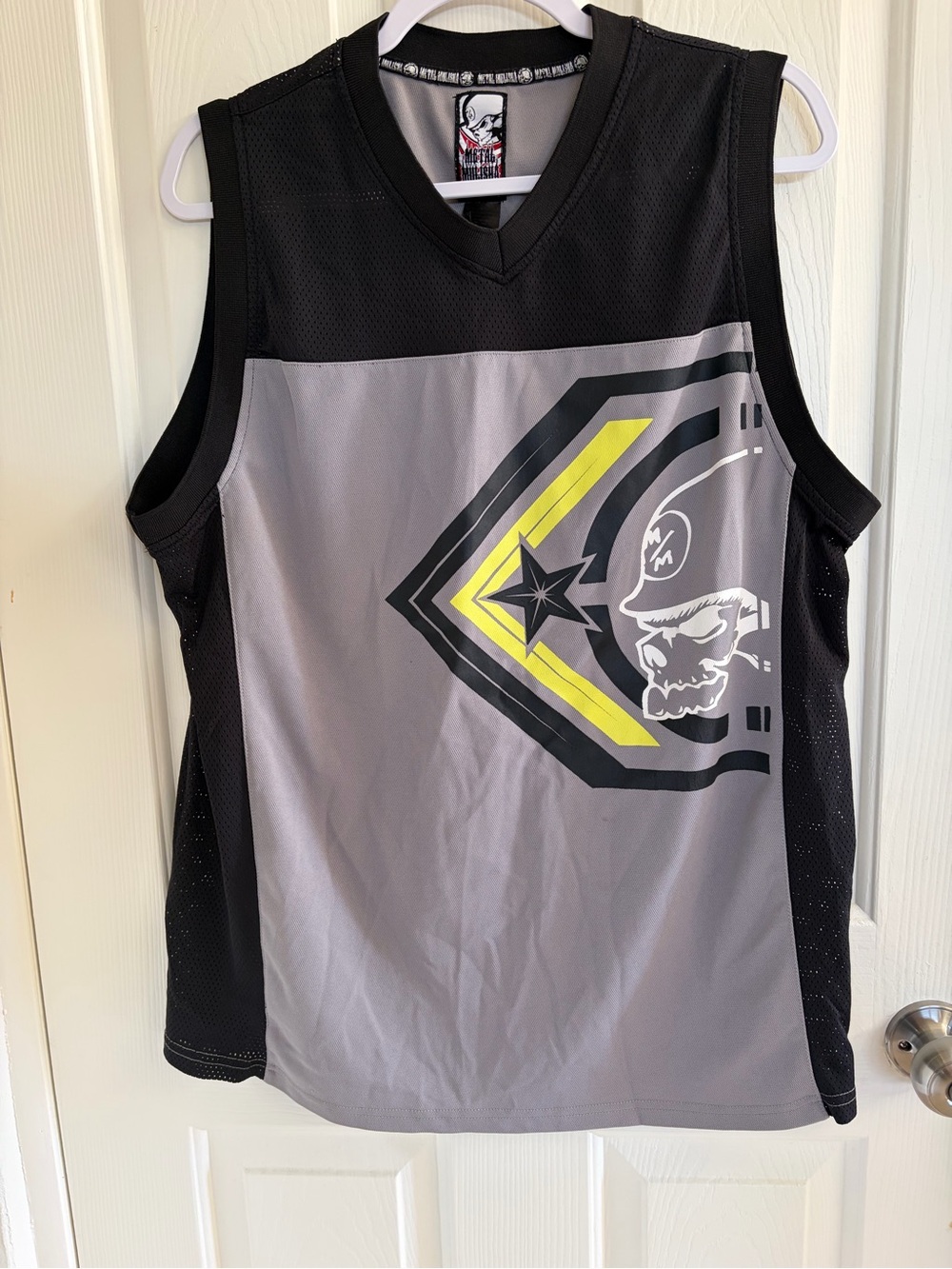 Vintage Metal Mulisha Volts Mesh Jersey Tank Top Y2 Era Size L